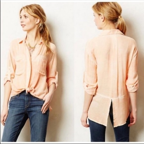 cloth & stone Tops - Cloth & Stone Tie Dye Button Down